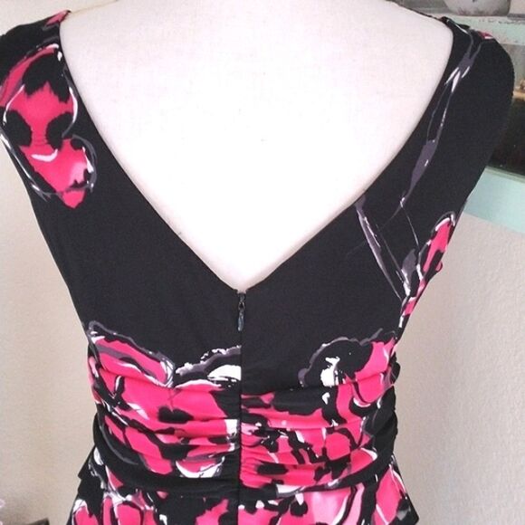 Jones New York Dark Floral Soft Knit Dress - Picture 9 of 12